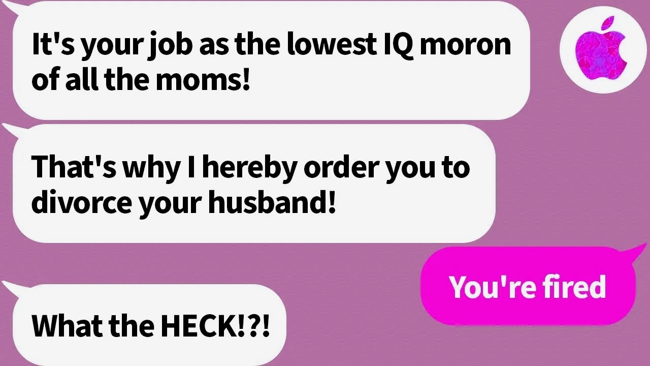 A psycho mom from kindergarten ordered me to divorce my husband not knowing I was her boss