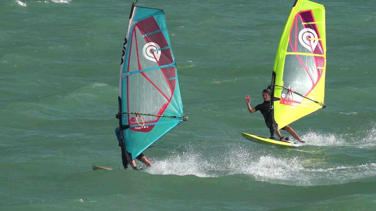 Windsurfing with Goya fringe 3.7 and Goya quad