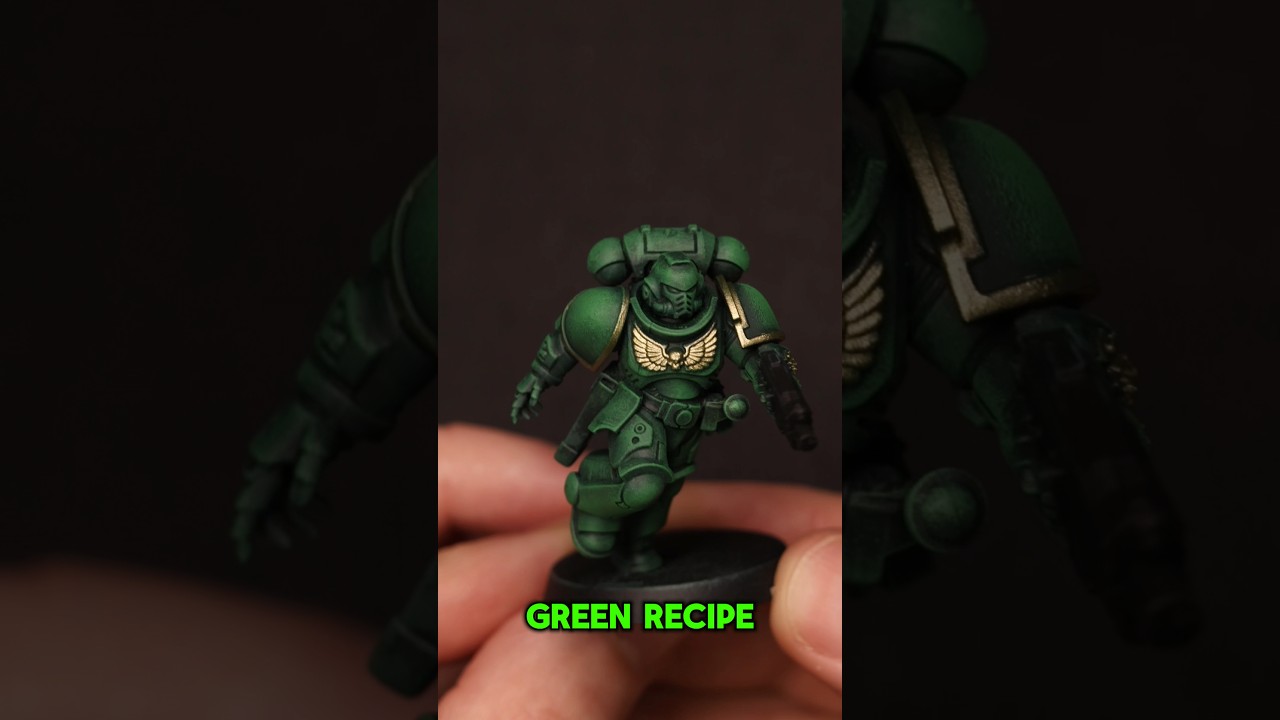 Beginner friendly 40k Dark Angel Painting Recipe. No AIRBRUSH needed.