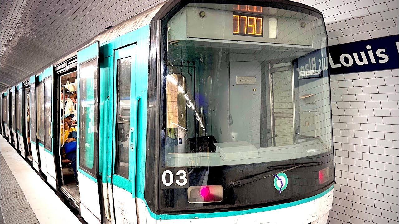 Sounds of All Paris Metro Train Departing