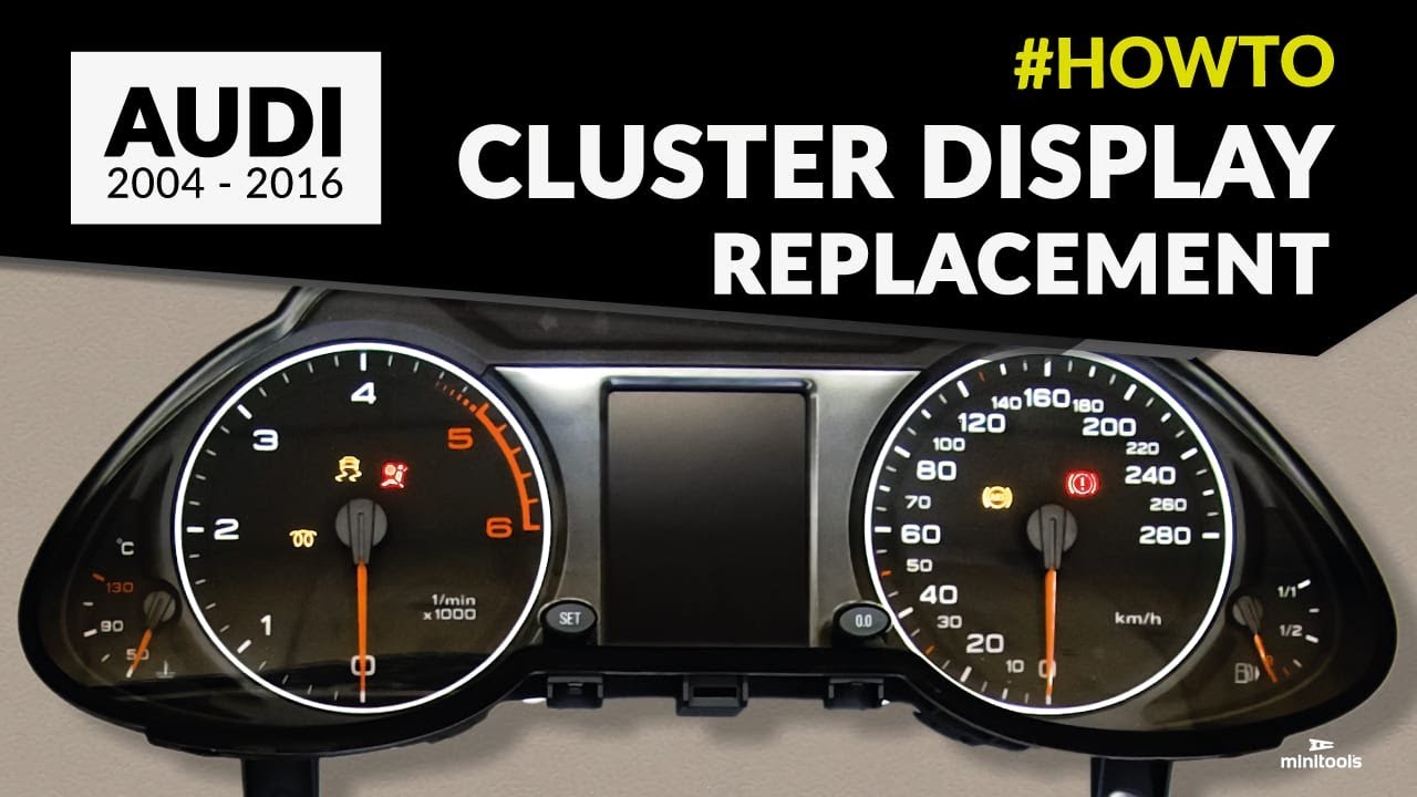 How to repair Audi instrument clusters with blank LCD display (2004-2016 models)