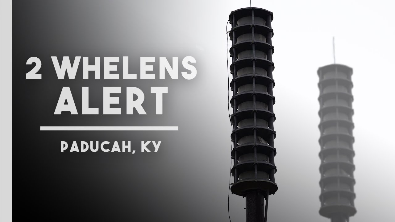 Whelen WPS-2810 x2 | Voice & Full Alert | Paducah, KY (Paducah Gaseous Diffusion Plant Siren Test)