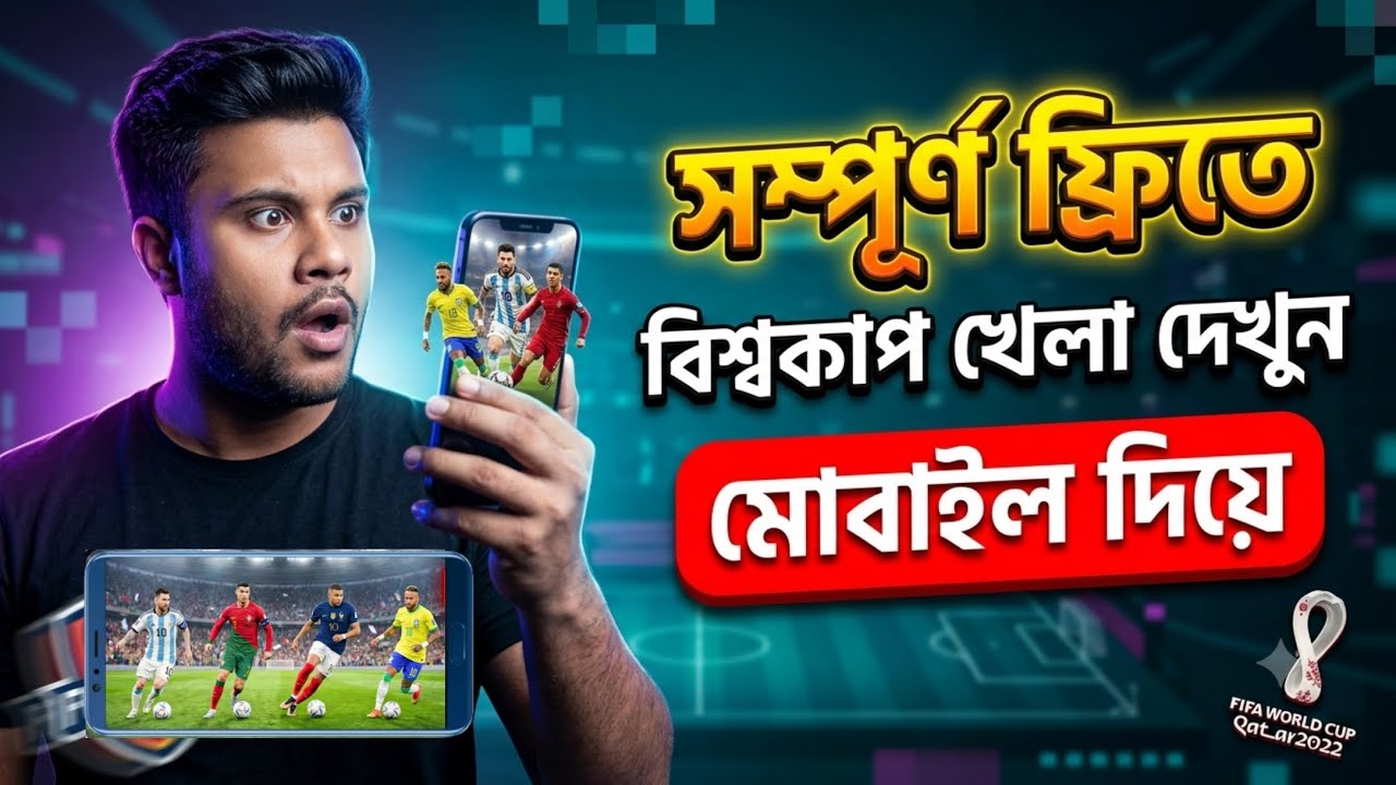 ফুটবল বিশ্বকাপ 2026 ফ্রিতে দেখার উপায় হাতের মোবাইল দিয়ে || sk Shohag 01 !! 