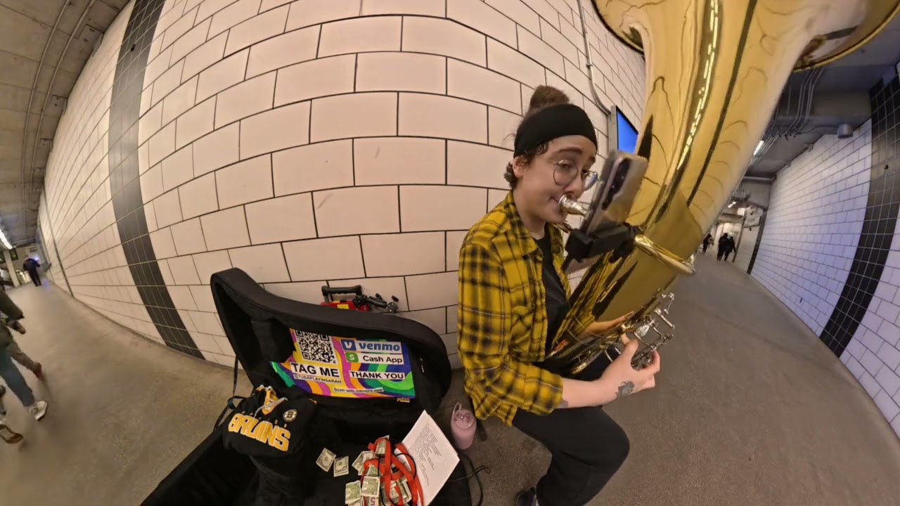 Boogie Oogie Oogie- Live Tuba Busking in Boston!