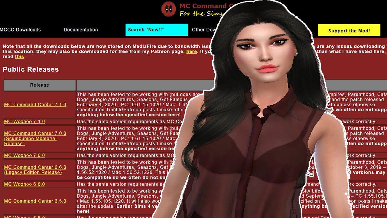 DESCARGAR MC COMMAND CENTER DE DEADERPOOL cualquier VERSI&Oacute;N I SIMS 4 I Naida Love