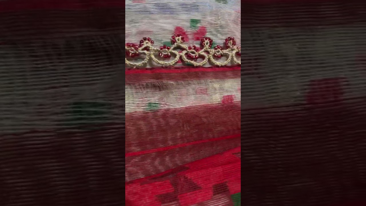 Tatting Lace on Saree Edge