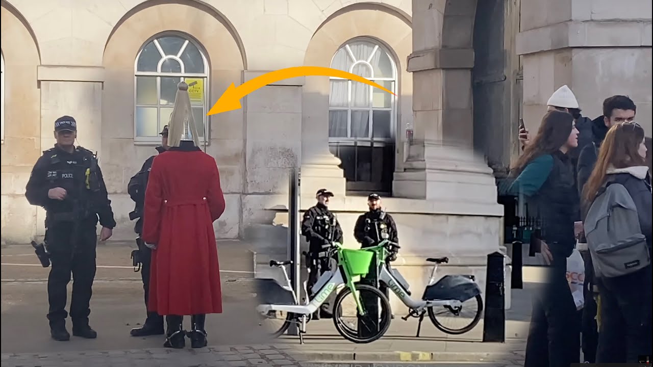 What HAPPENS?? Guard comes to Armed Officer after checking on the MOUNTED GUARD!!