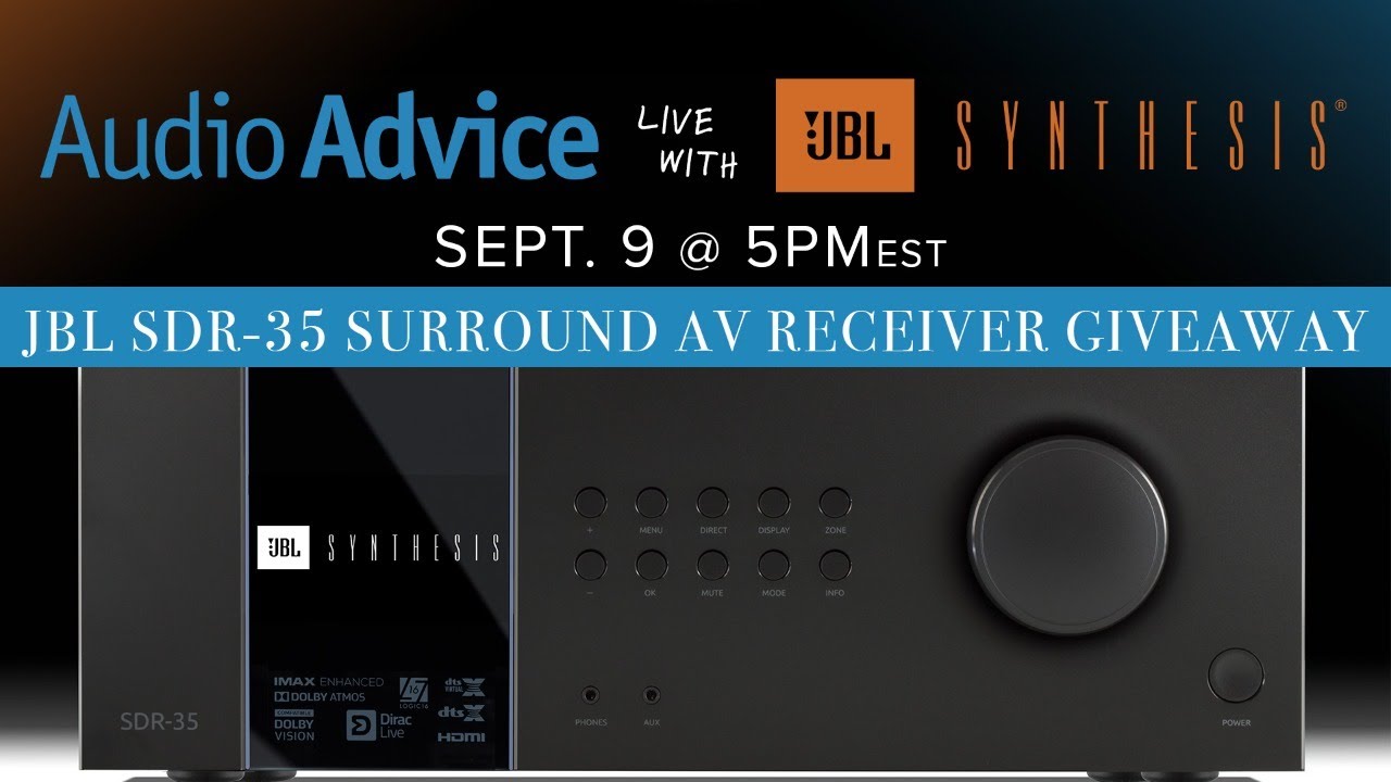 JBL Synthesis + Audio Advice SDR-35 Giveaway & Livestream