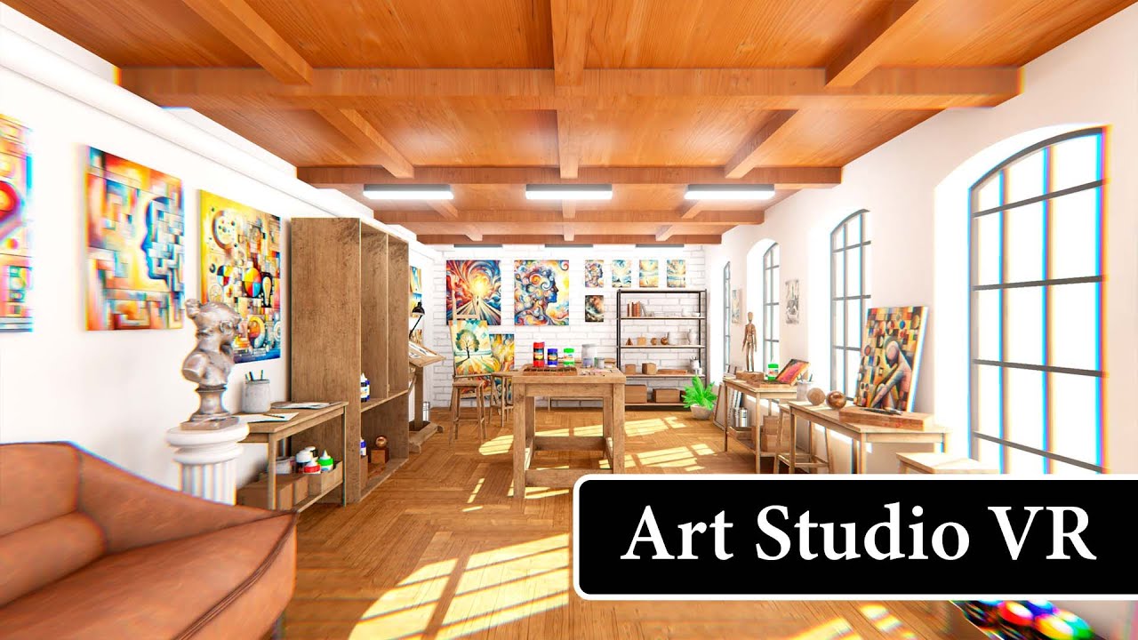 Art Studio VR Assets 3D for Unity