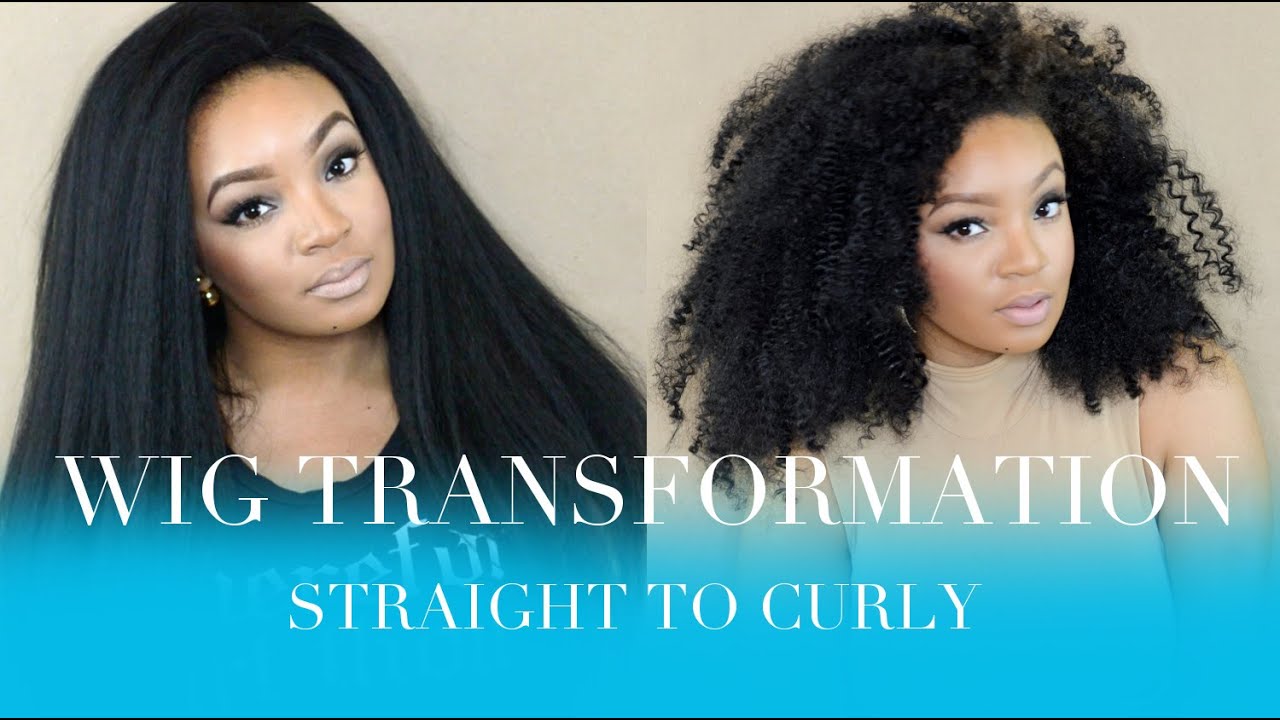 HOW TO: WIG TRANSFORMATION CURLING SYNTHETIC WIGS (STRAIGHT TO CURLY)