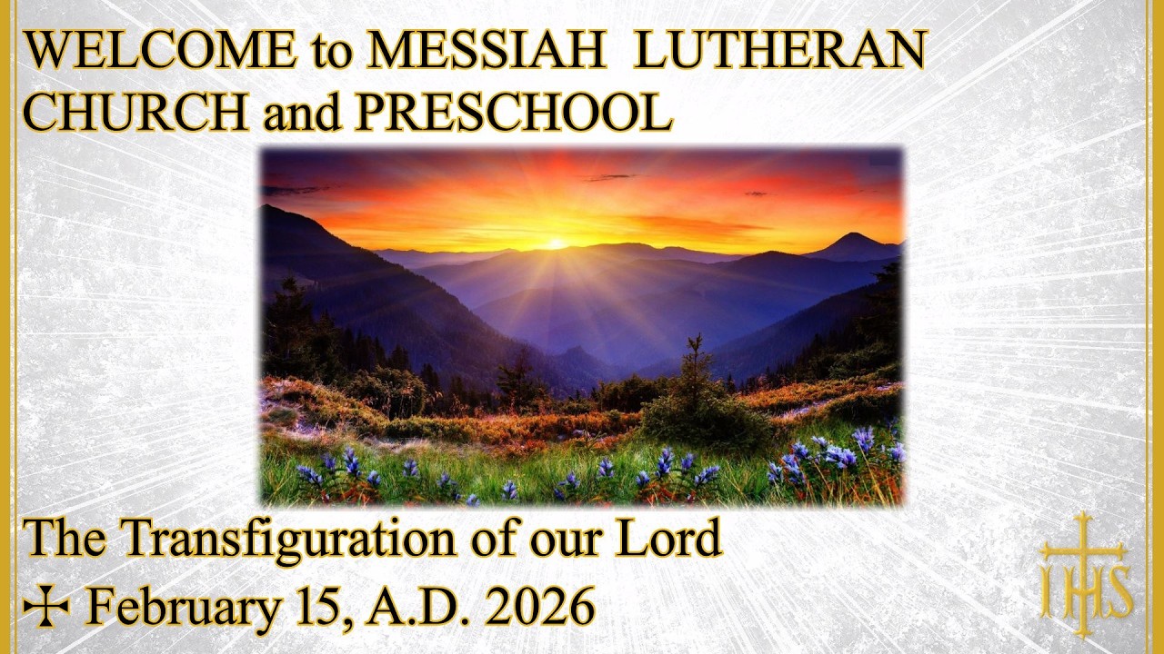 Sermon for the Transfiguration of our Lord