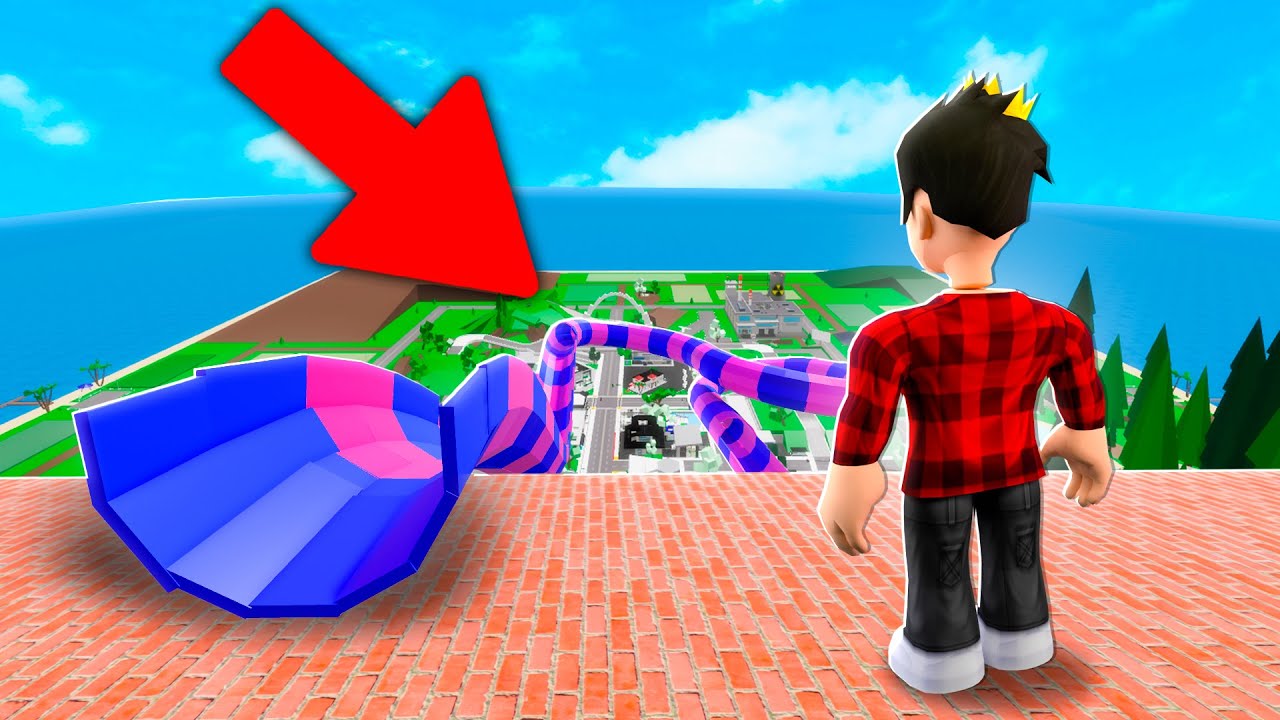 I CREATED the BIGGEST SLIDE in BROOKHAVEN!