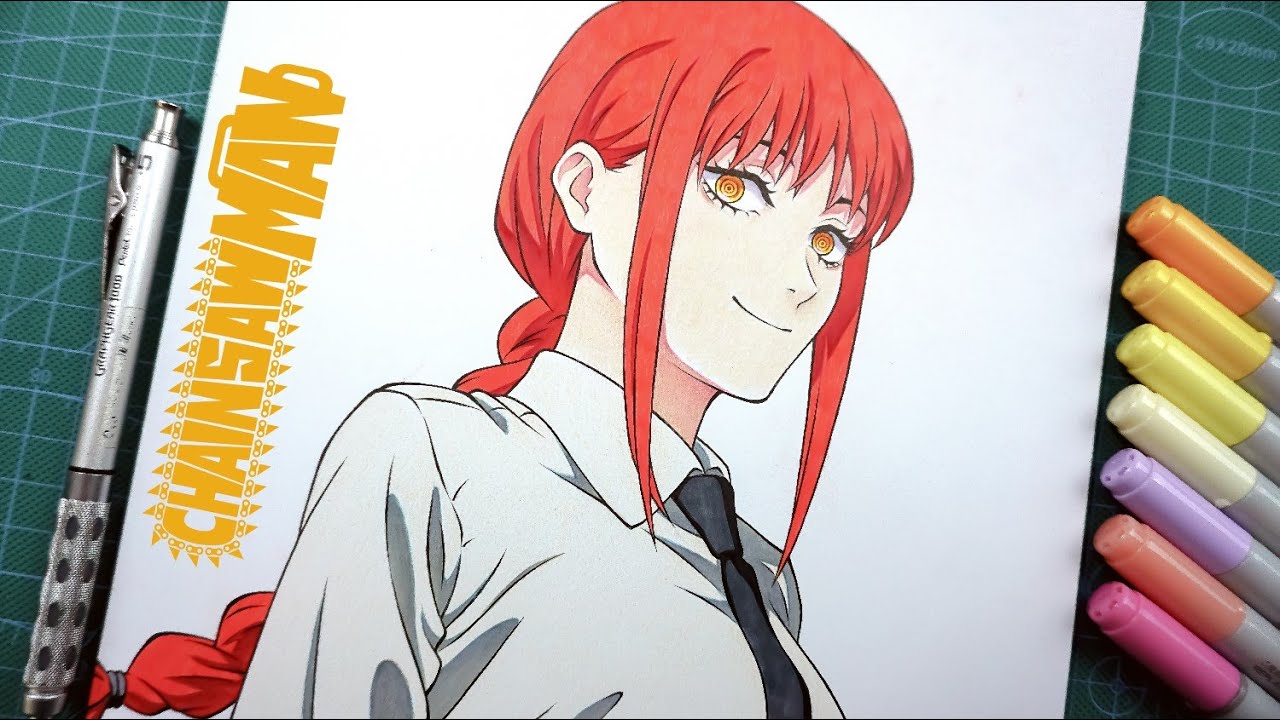 Drawing Makima - Chainsaw Man / チェンソーマン