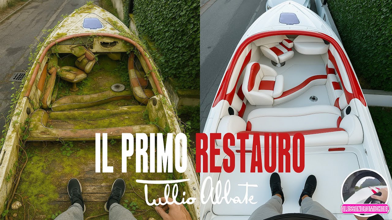 RESTAURO COMPLETO  TULLIO ABBATE MITO - la storia di un Mito - Abandoned Boat Restoration