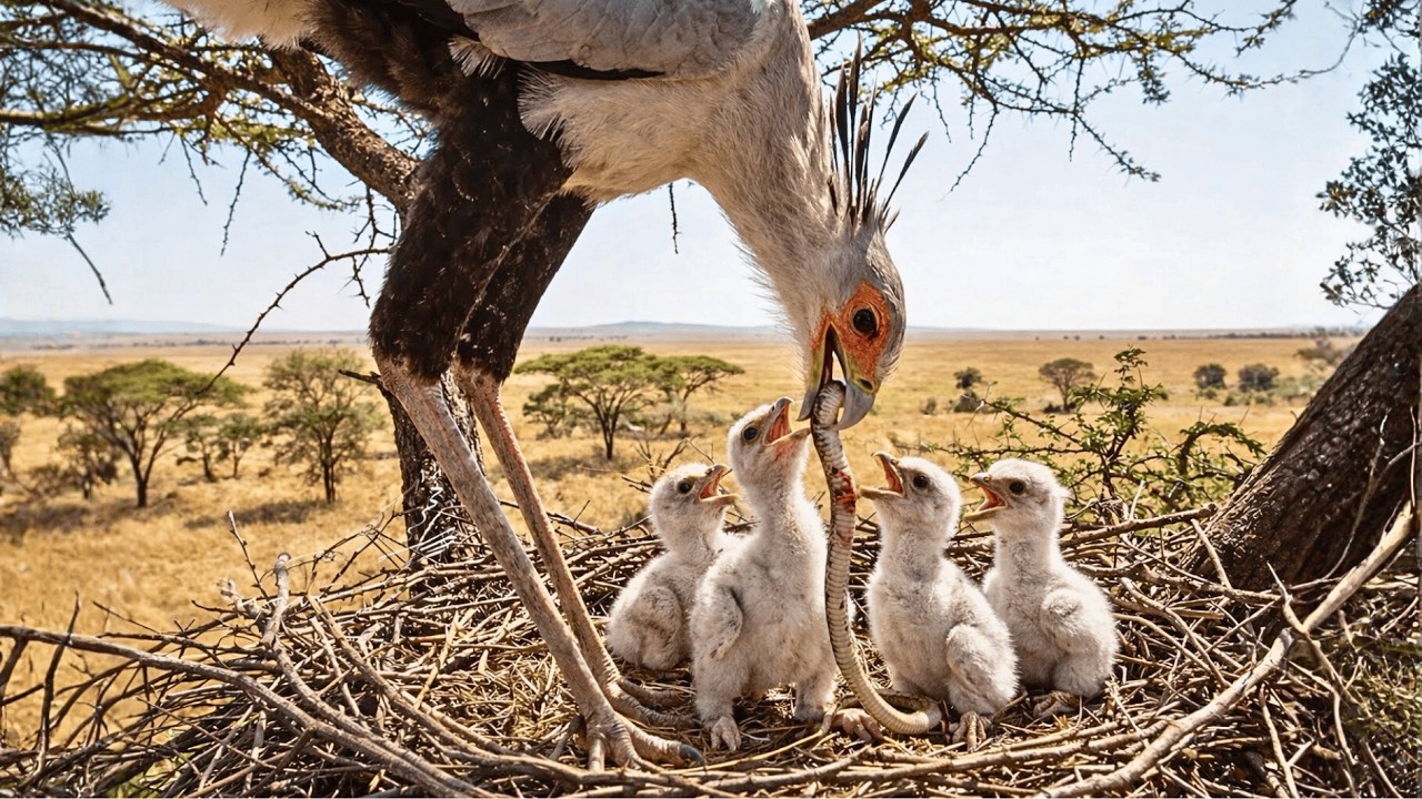 Secretary Bird: 150 Days From Fragile Egg to Fierce Survivor