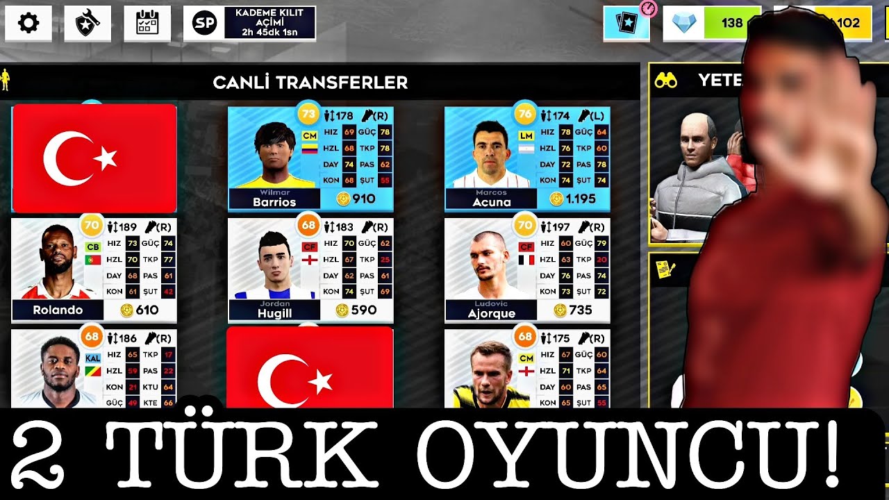2 YENİ TÜRK OYUNCU !! DLS 22 TÜRK OYUNCULAR