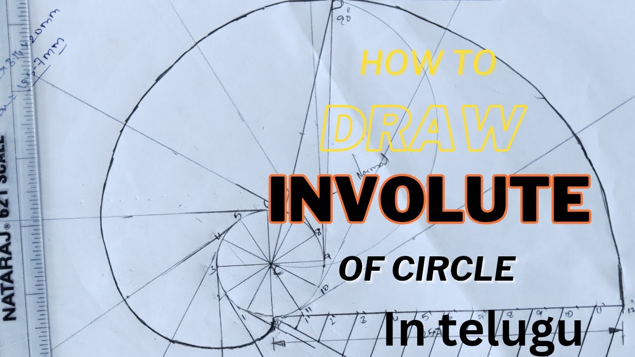Draw an involute of the circle 40 mm diameter.also draw a normal and tangent to it at a point 100mm