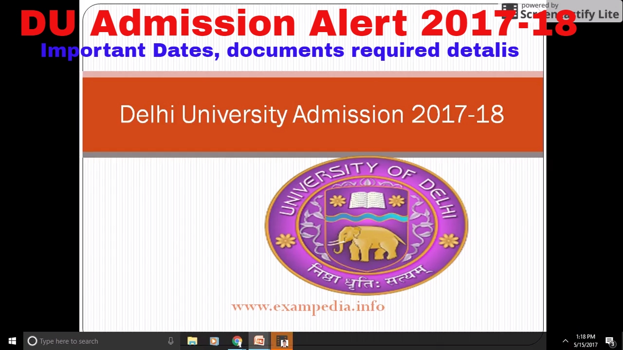 Delhi University Admission 2017 | DU ADMISSION FORM 2017-18 UG & PG  APPLY ONLINE | DELHI UNIVERSITY