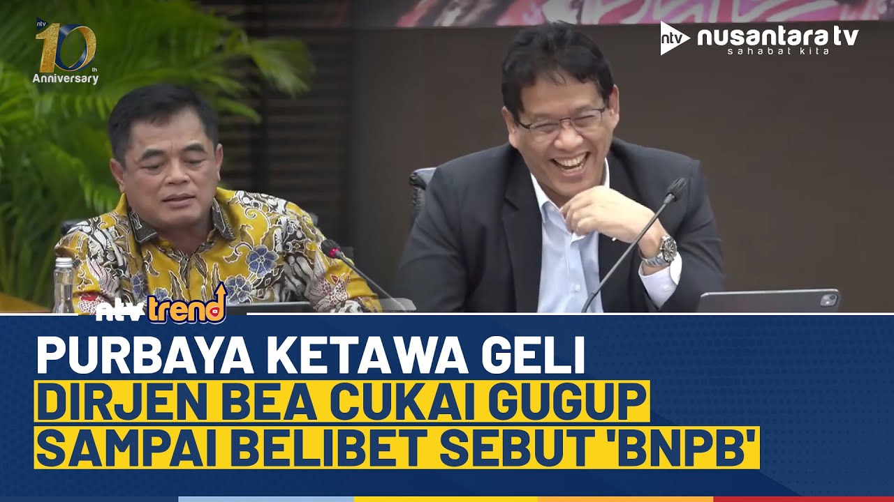 Momen Purbaya Ketawa Ngakak Lihat Dirjen Bea Cukai Gugup Sampai Belibet Sebut 'BNPB' | NTV