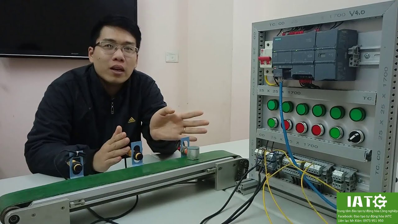 Điều khiển băng tải sử dụng PLC Siemens S7-1200
