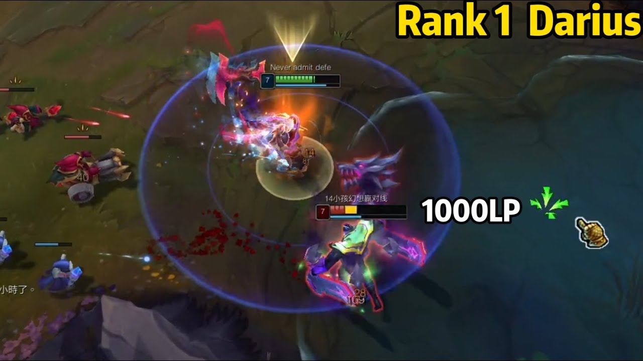Rank 1 Darius: How to DESTROY a 1000LP Challenger K'Sante!