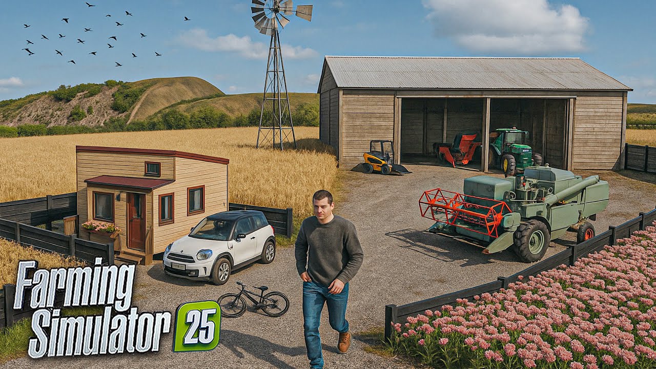 3 Agriculteurs VS La Plus Petite Ferme Jamais Créée sur Farming Simulator 25 (Seulement 5 Ares)