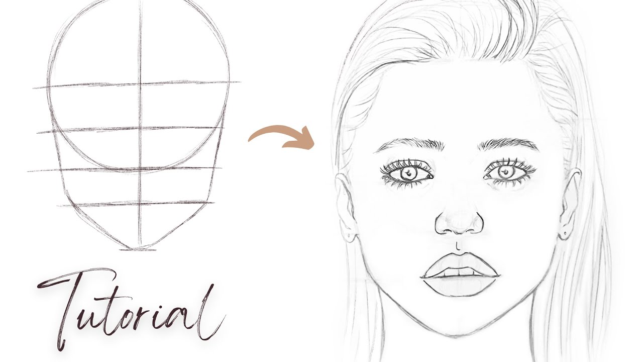 einfaches Gesicht zeichnen | Schritt für Schritt TUTORIAL | Theresas Artwork