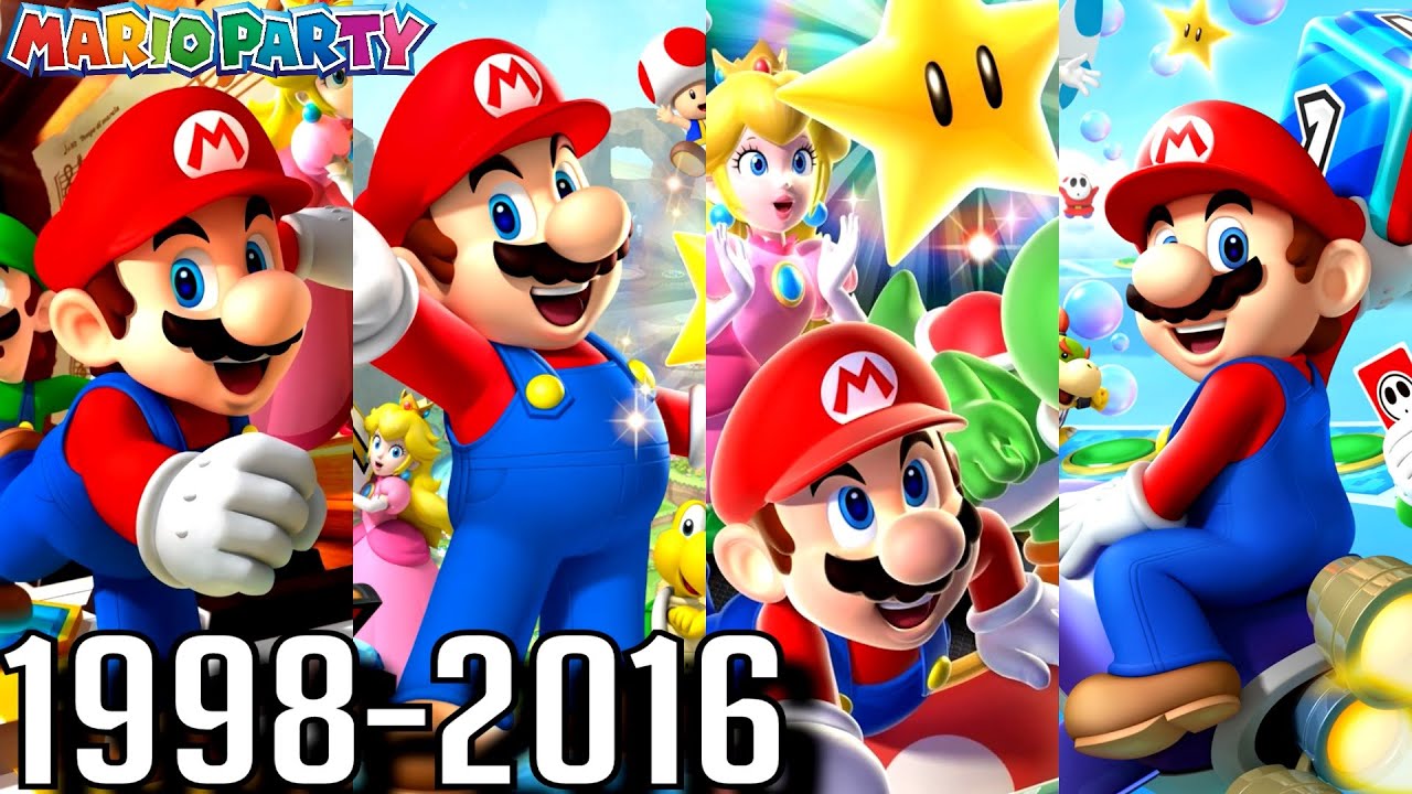 Mario Party - ALL INTROS 1998-2016 (Wii U, 3DS, N64, GC, DS)