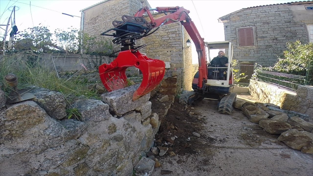 Réfection d'un mur en pierre 1/3