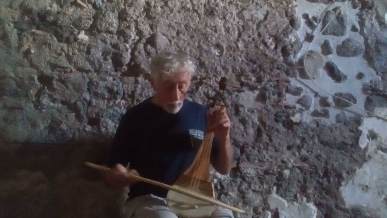 CAPPELLA PALATINA PALERMO: Rabab a tre corde dai dipinti del soffitto ligneo, navata destra.