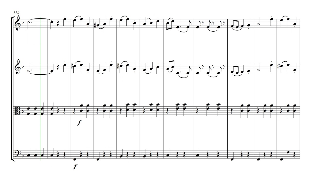 Strauss Vienna Blood - Wiener Blut | String Quartet Sheet Music