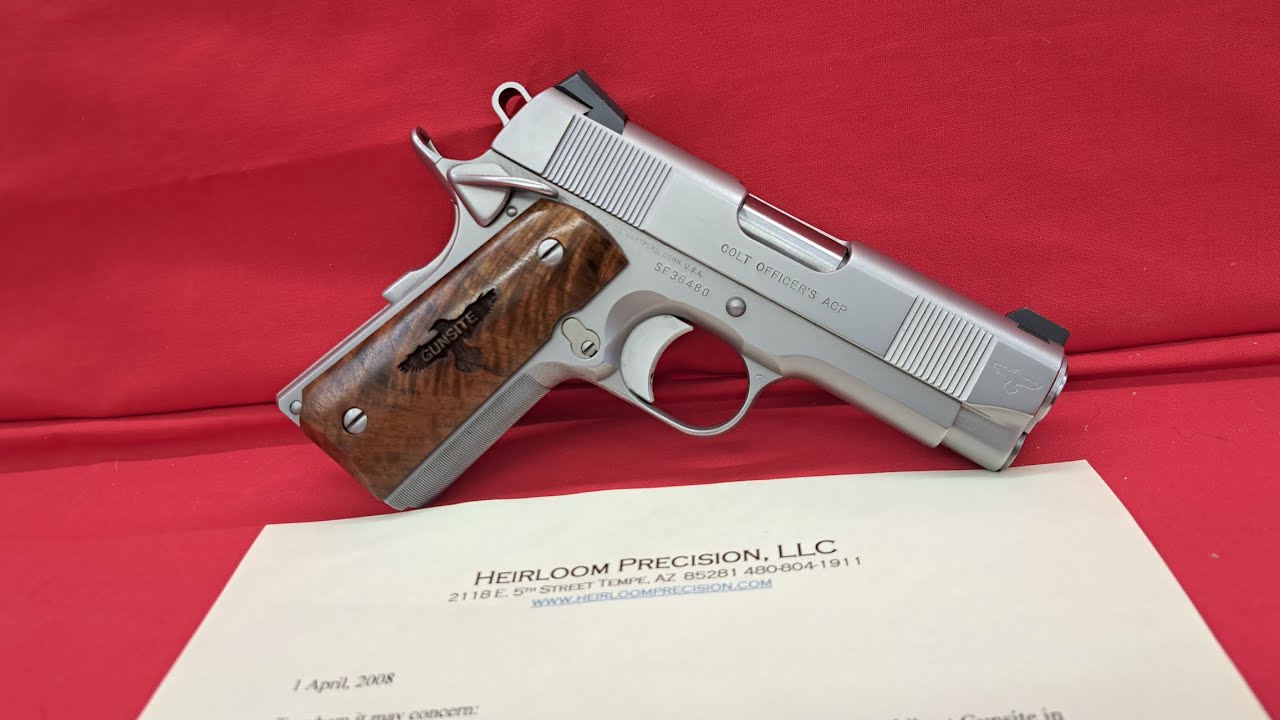 Ted Yost Gunsite Custom Colt Officers Model 45 ACP