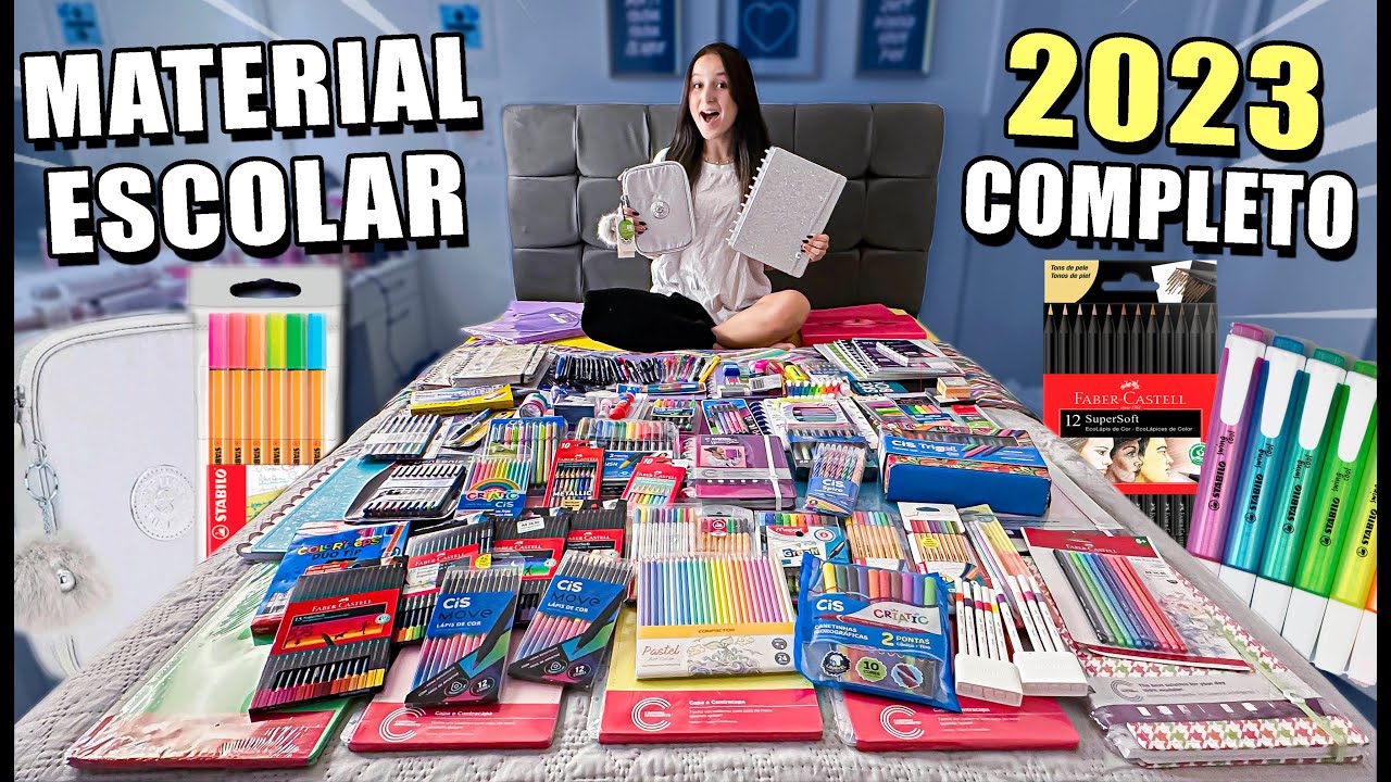 MEU MATERIAL ESCOLAR 2023 COMPLETO!