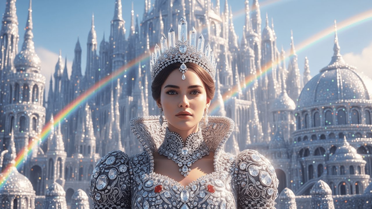 Fantasy AI 👑 Queen Palace of Diamonds & Crystals ✨ Relaxing Visuals