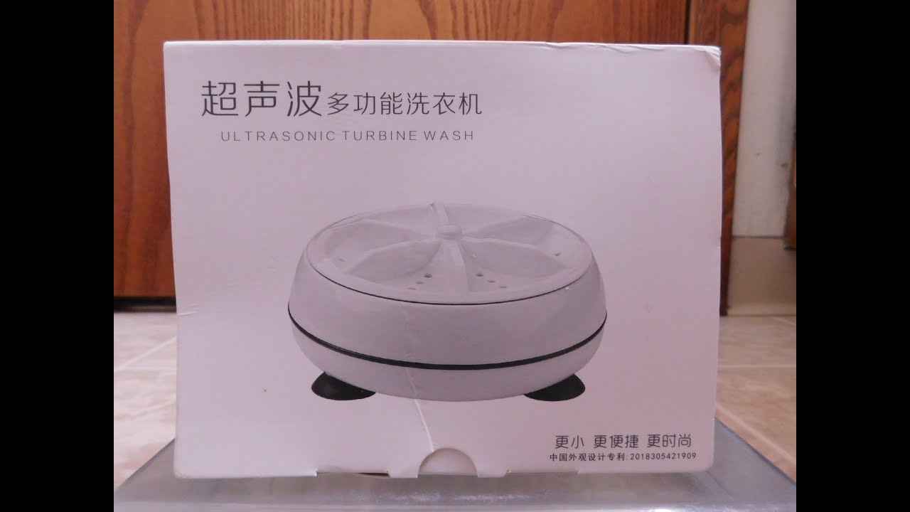 USB-powered Mini Ultrasonic Washing Machine (unboxing & review)