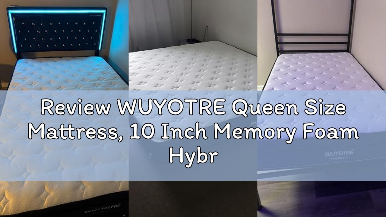 Review WUYOTRE Queen Size Mattress, 10 Inch Memory Foam Hybrid Mattress in a Box-Enhanced Support wi