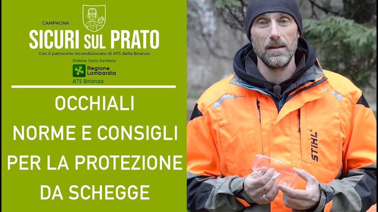 Come scegliere gli OCCHIALI per la protezione da schegge - NORME E CONSIGLI PER GIARDINIERI