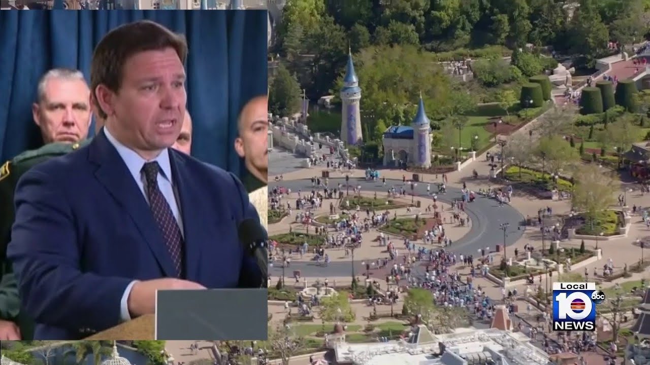 Florida governor takes on Disney over its support of Don't Say Gay bill