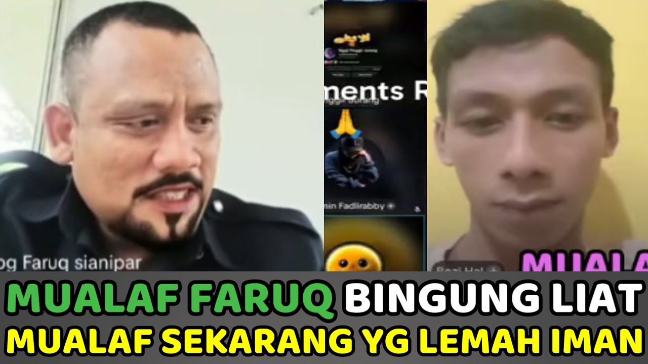 Mualaf Faruq Bingung Liat Mualaf2 Sekarang Yg Lemah iman