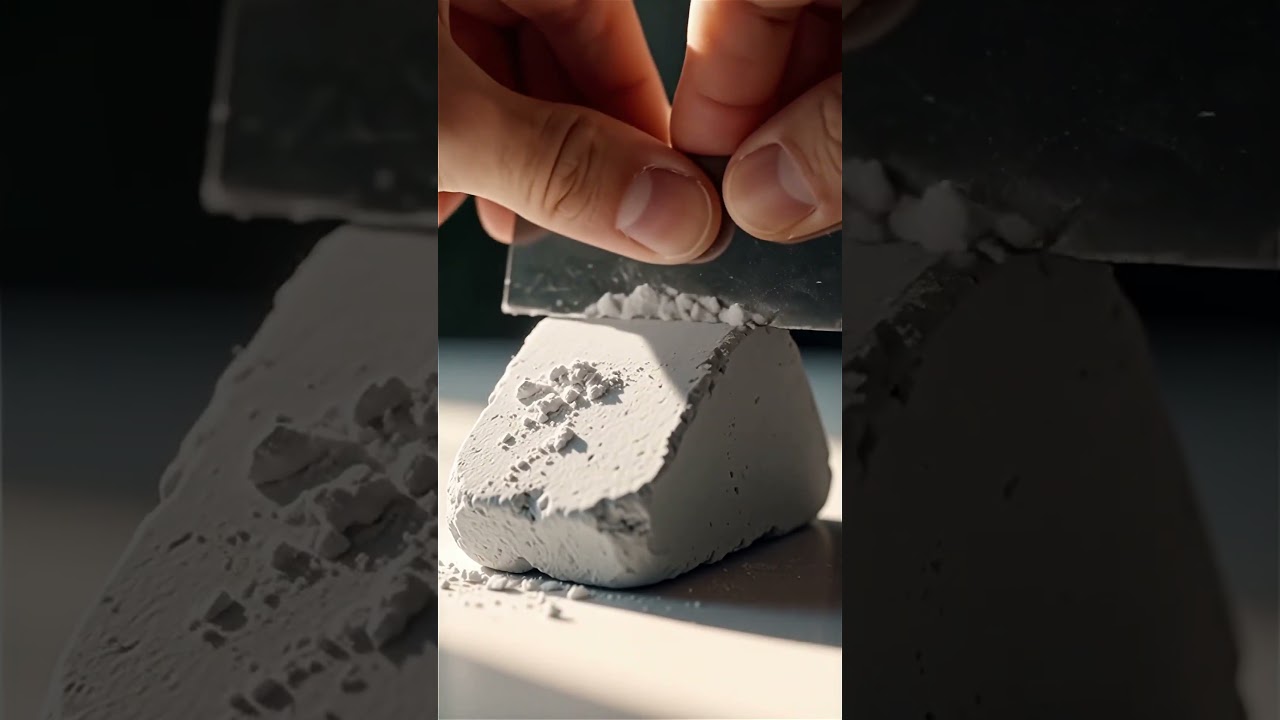 Soft Blade Scrape on Chalk ASMR