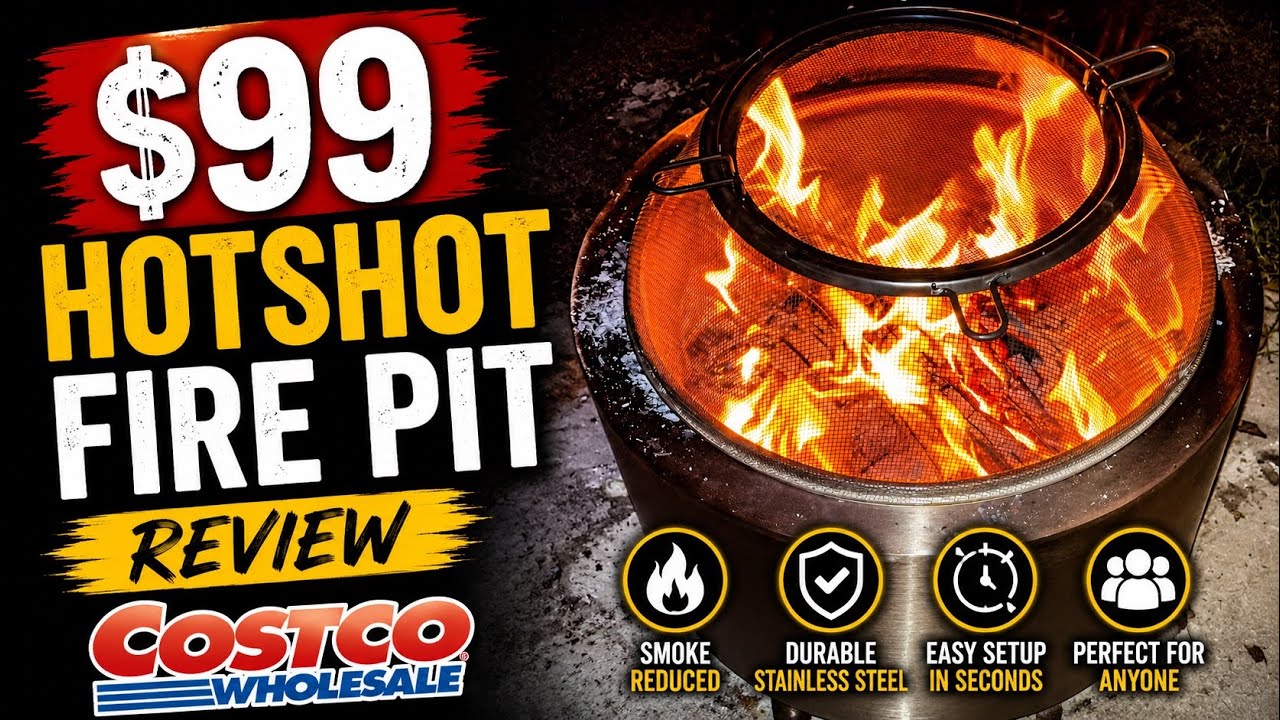 $99 HotShot Fire Pit Review / Costco