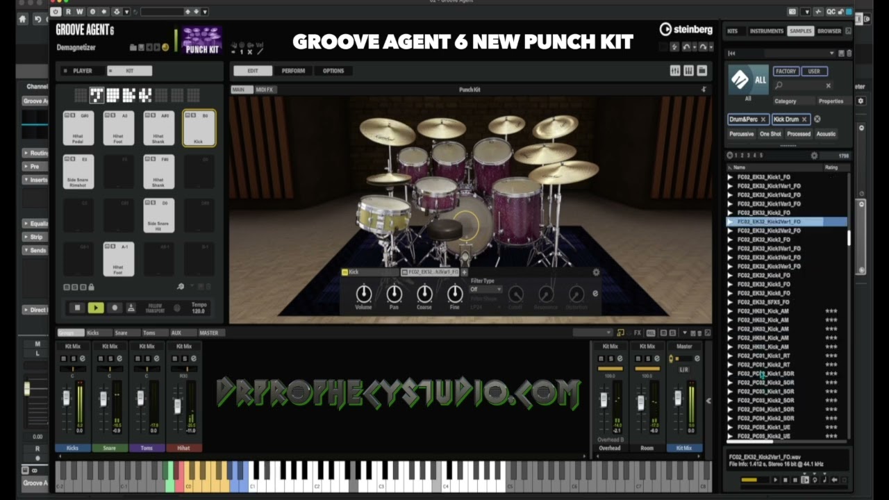 Groove Agent 6 New Punch Kit #steinberg #cubase #grooveagent