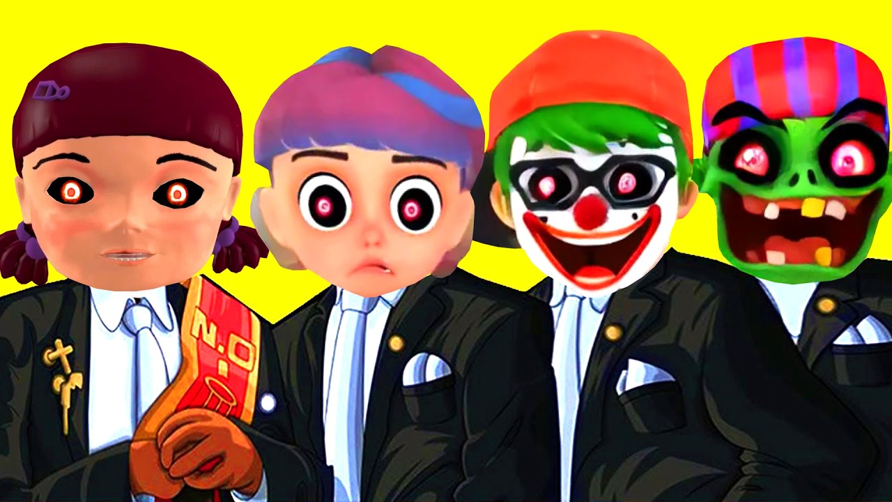 Scary Teacher 3D - Nick Tani.exe & Squid Game Zombie - Coffin Dance Song (Design on photoshop)