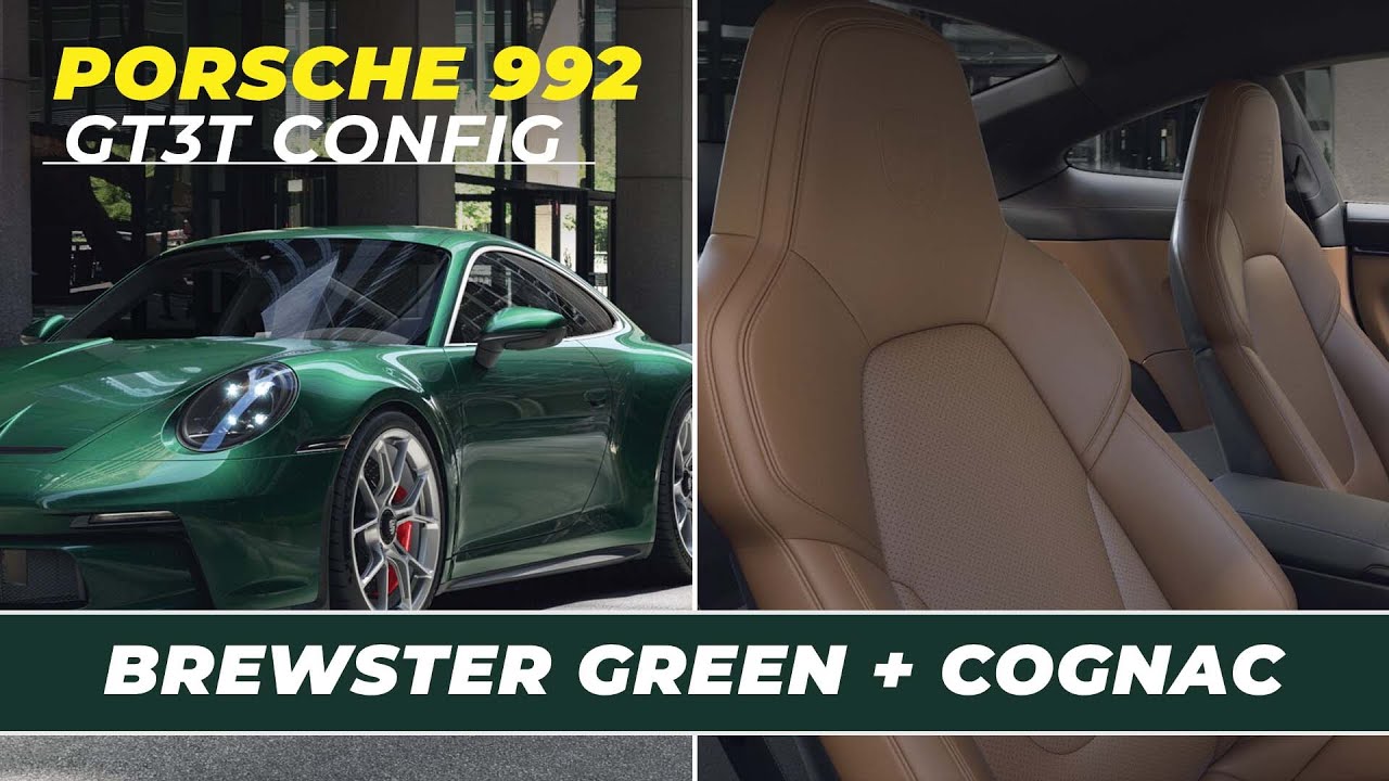 Ordering a 992 GT3 Touring: Brewster Green with Cognac Interior!