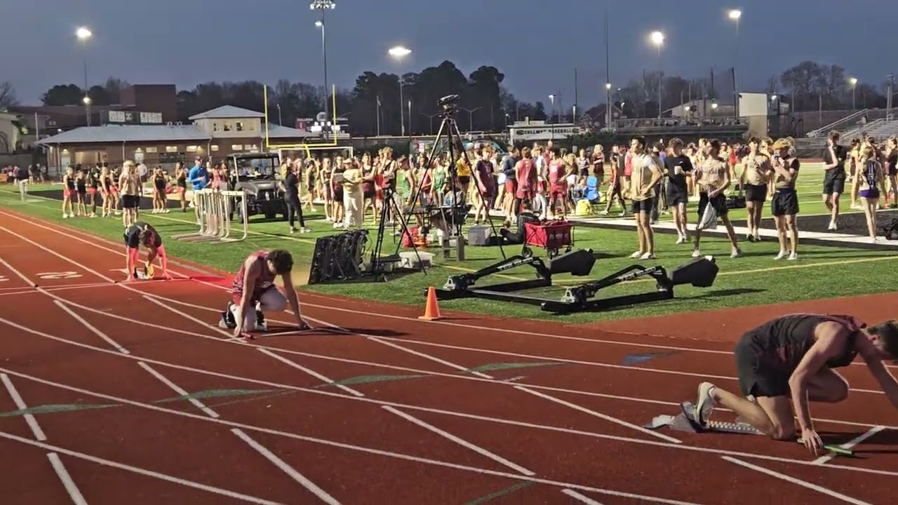 Brady In Lane 1 For His 4x100 Relay At Cullman. Brady Was The First Leg.  March 5th 2026