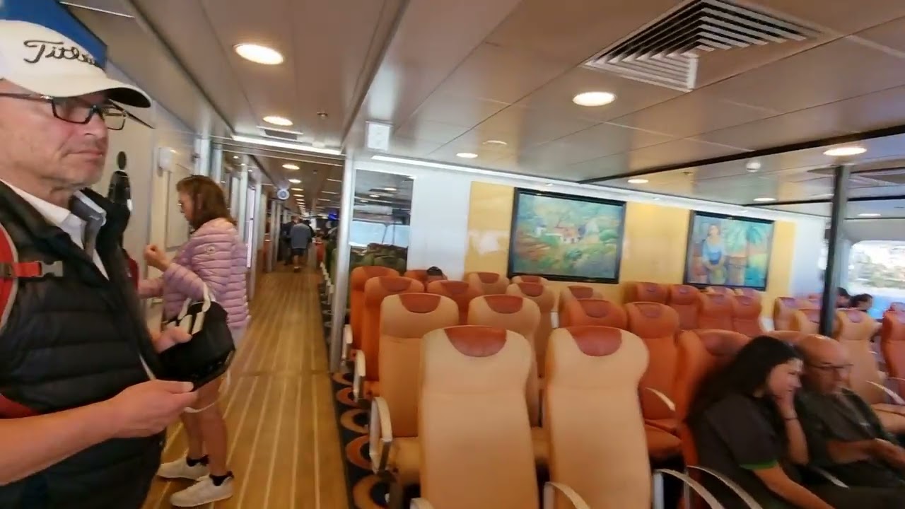 Inside Fred. Olsen Express ferry from Tenerife to La Gomera, 1st December 2022