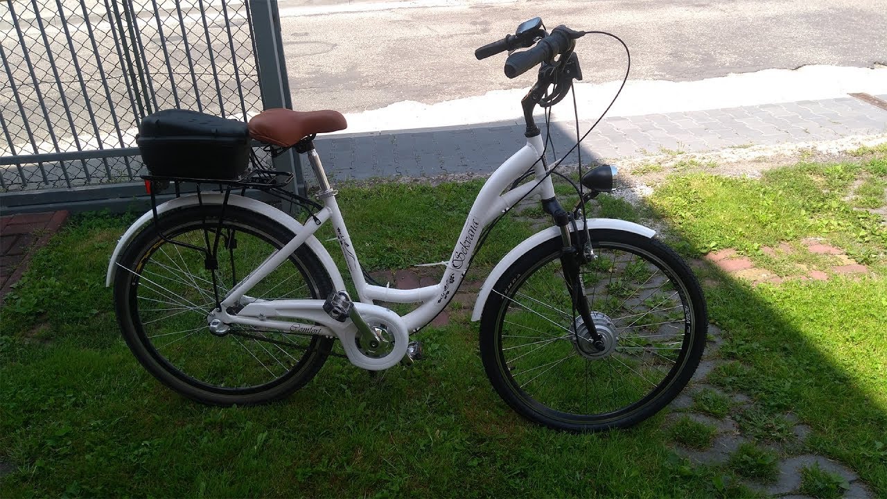 Damka 1.0 - Rower Elektryczny z napędem w przedniej piaście