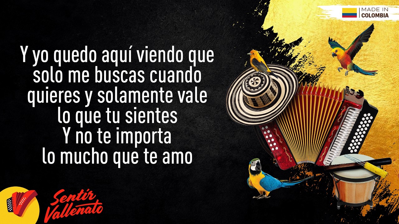 No Te Vayas, Los Diablitos, Video Letra - Sentir Vallenato