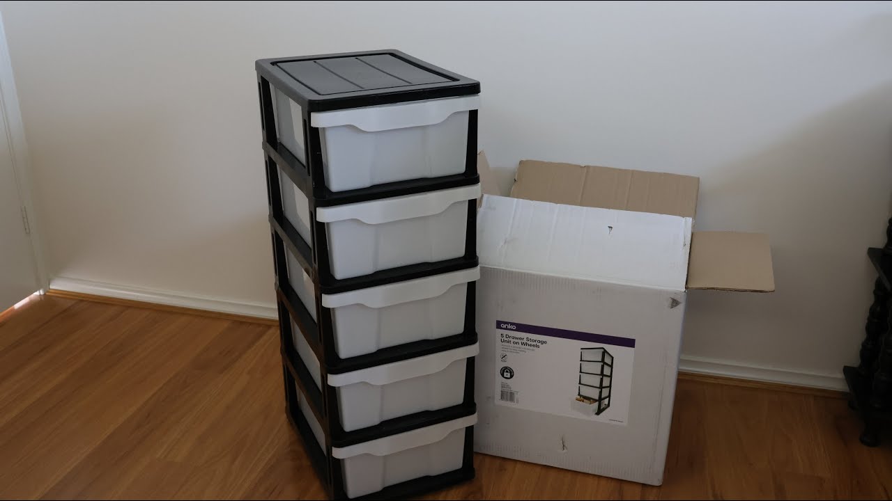 KMart | 5 Drawer Unit with Wheels | Assembly | Review