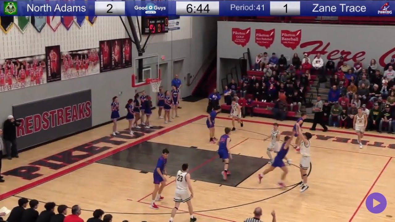 North Adams VS Zane Trace Boys Tournament Basketball